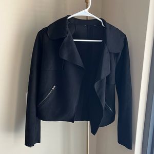 Faux suede black jacket